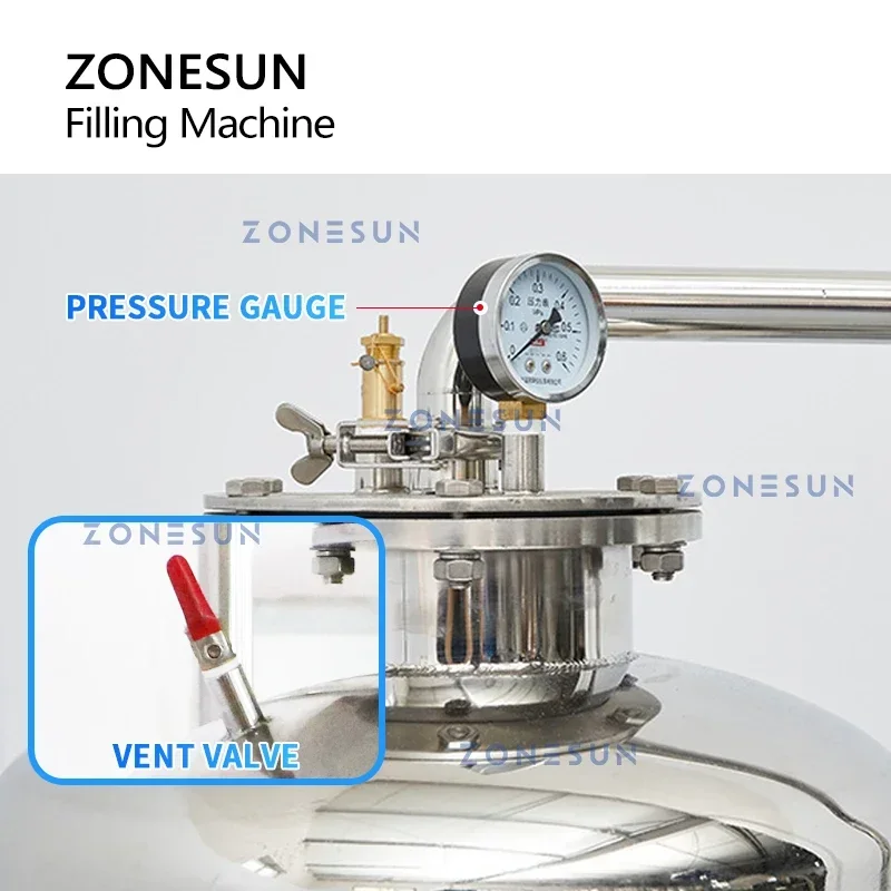 Wine Beer Drink - ZONESUN Carbonated Drinks Isobaric Filling Machine