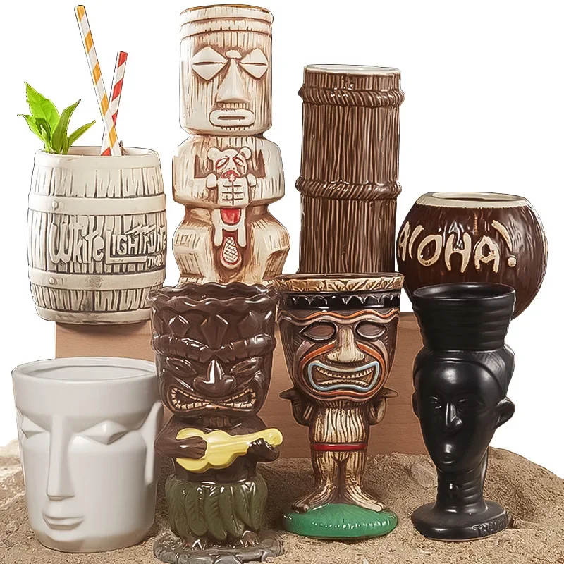 60 Type Hawaiian Tiki Mug Cera - Wine Beer Drink recension och pris