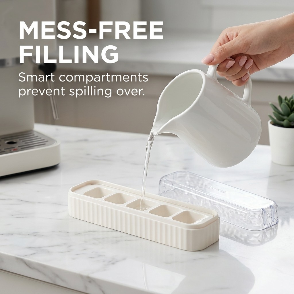 Mini Plastic Ice Cube Tray Wit - Wine Beer Drink recension och pris