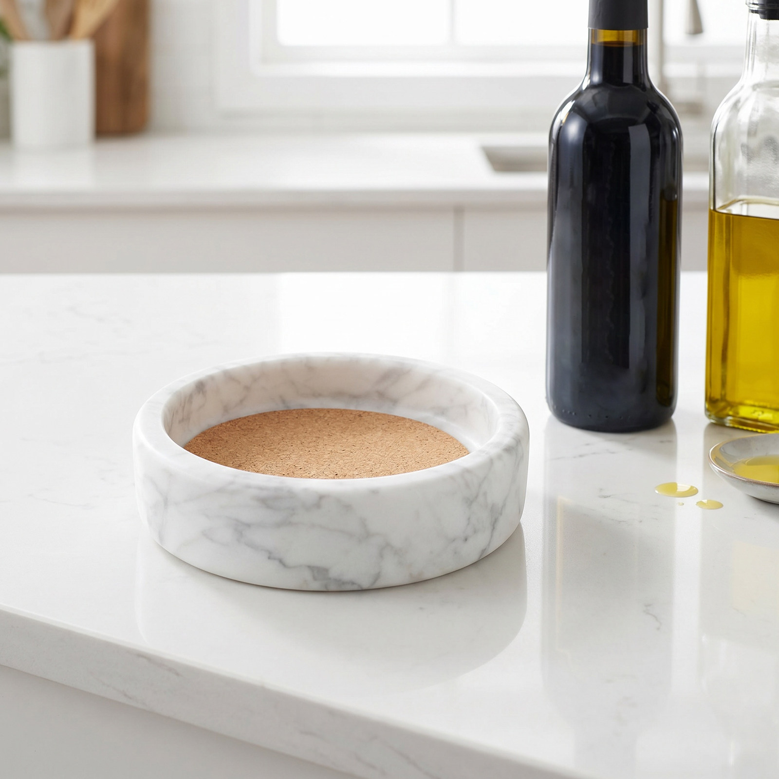 Wine Bottle Coaster Pad Marble - Wine Beer Drink recension och pris