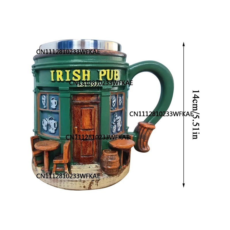 3D Irish Pub Pattern Stainless - Craft Beer & Wine U- recension och pris