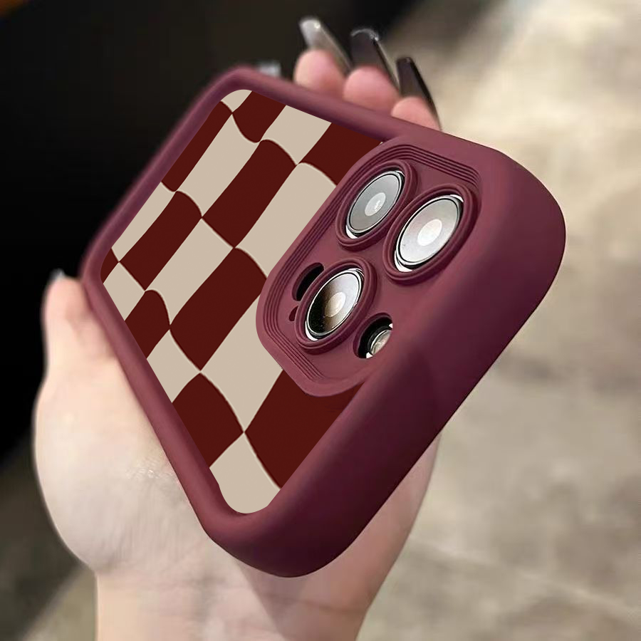 Wine Red Deform Grid Pattern P - Wine & Beer Shop recension och pris