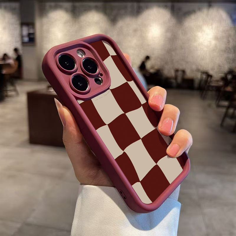 Wine Red Deform Grid Pattern P - Wine & Beer Shop recension och pris
