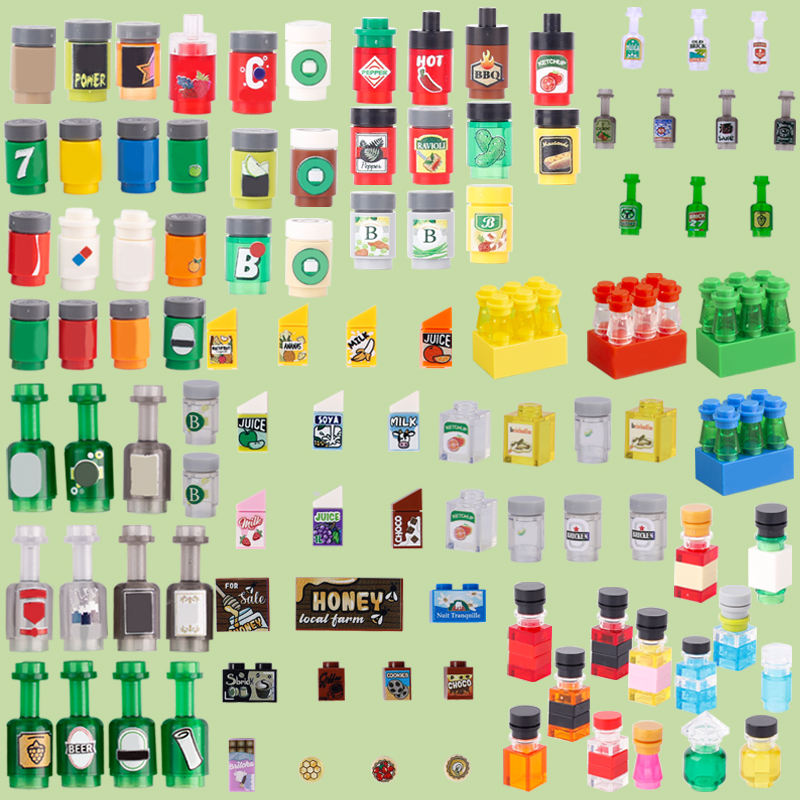 MOC City Street Figures Drink  - Wine Beer Supermarket recension och pris