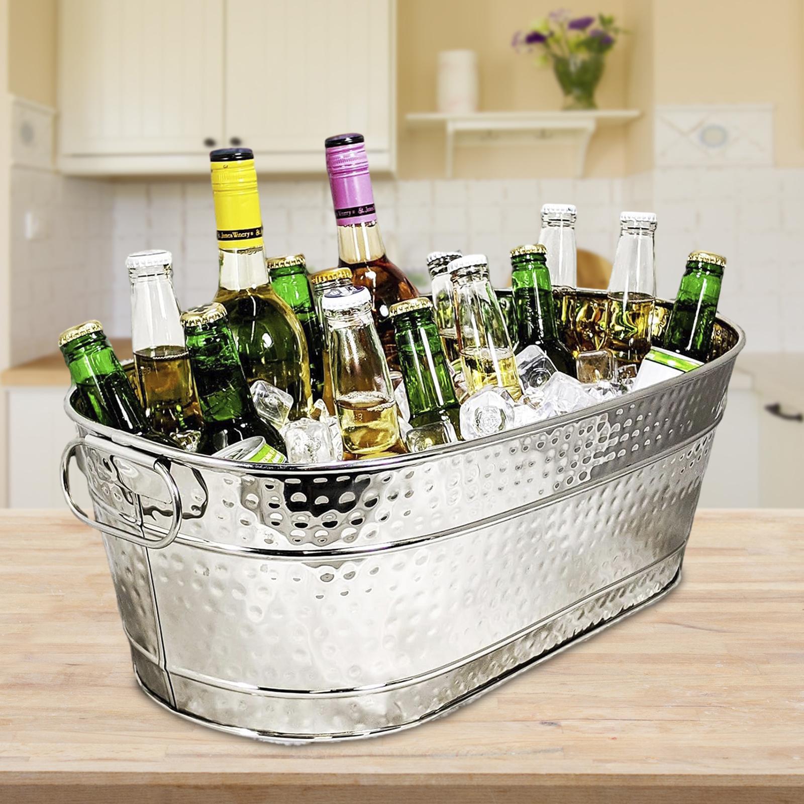 Ice Bucket Galvanized Tub Stor - Wine Beer Drink recension och pris