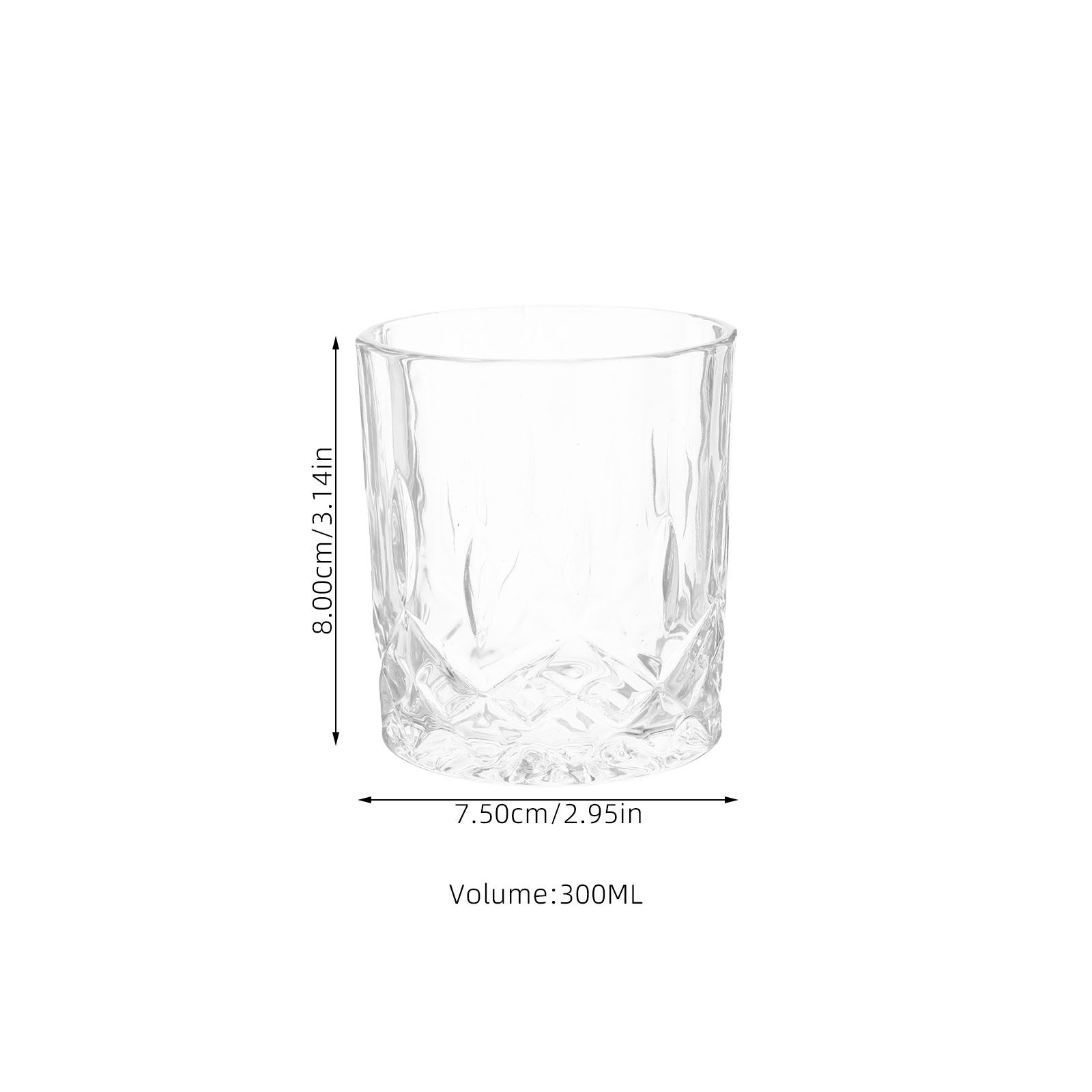 6Pcs Whiskey Glass Set Unique  - Wine Beer Drink recension och pris