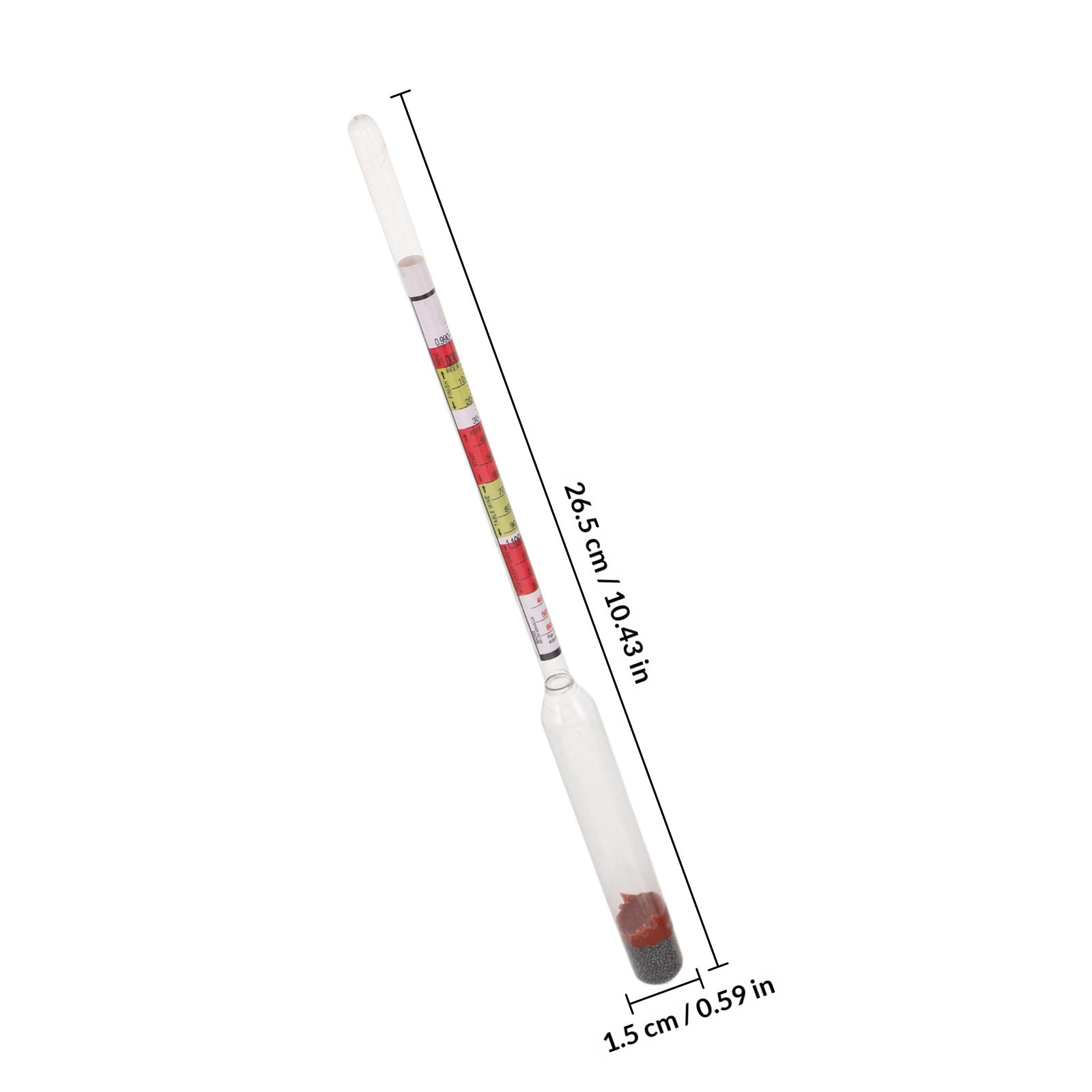 Clear Triple Scale Hydrometer  - Wine Beer And Mead recension och pris