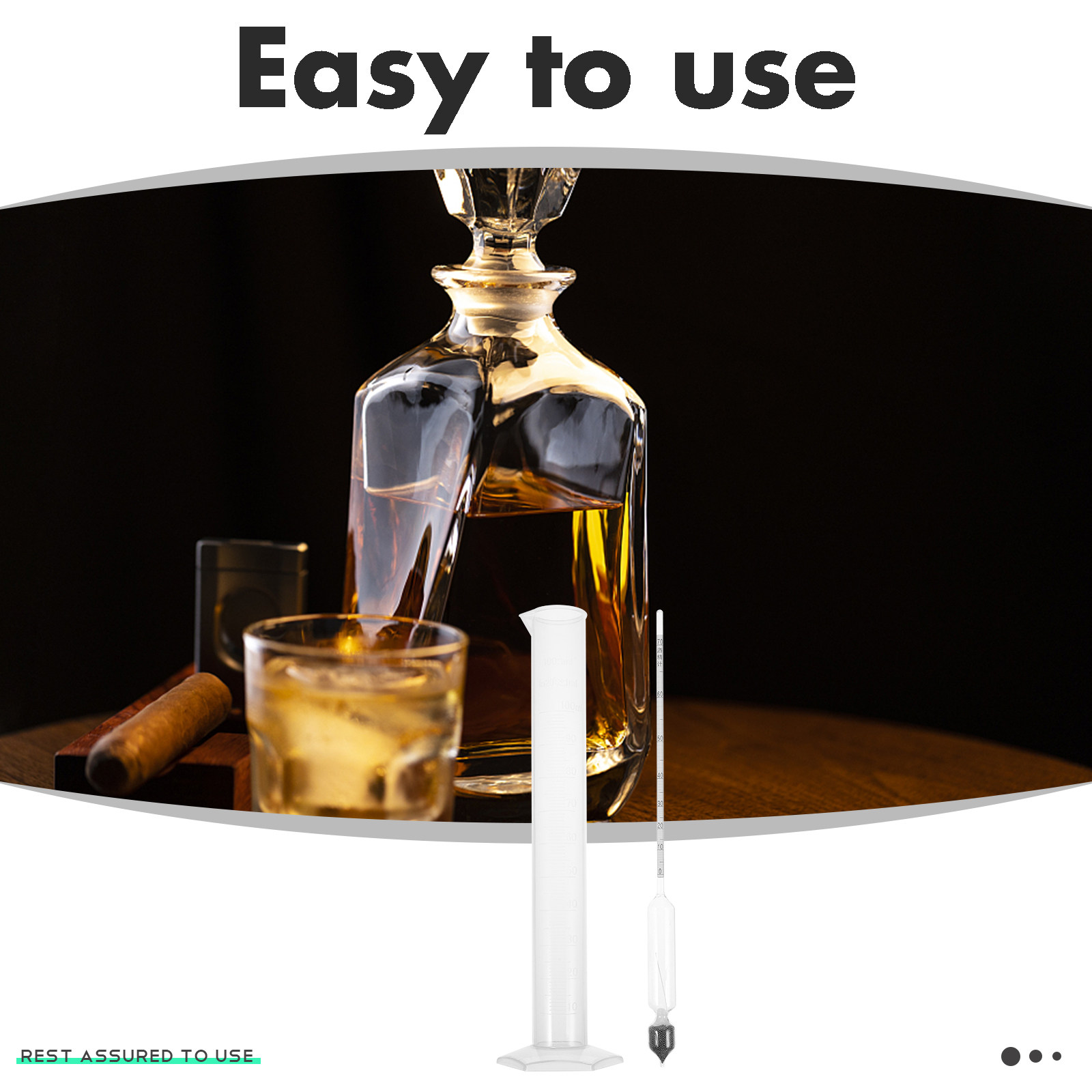 1Set Glass Alcohol Meter Hydro - Wine Beer And Mead recension och pris