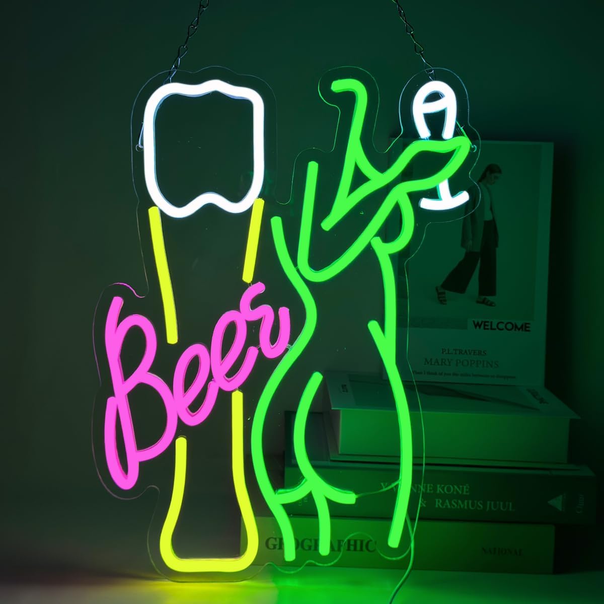 Beer Neon Sign Women's Body Ne - Wine In Beer Store recension och pris