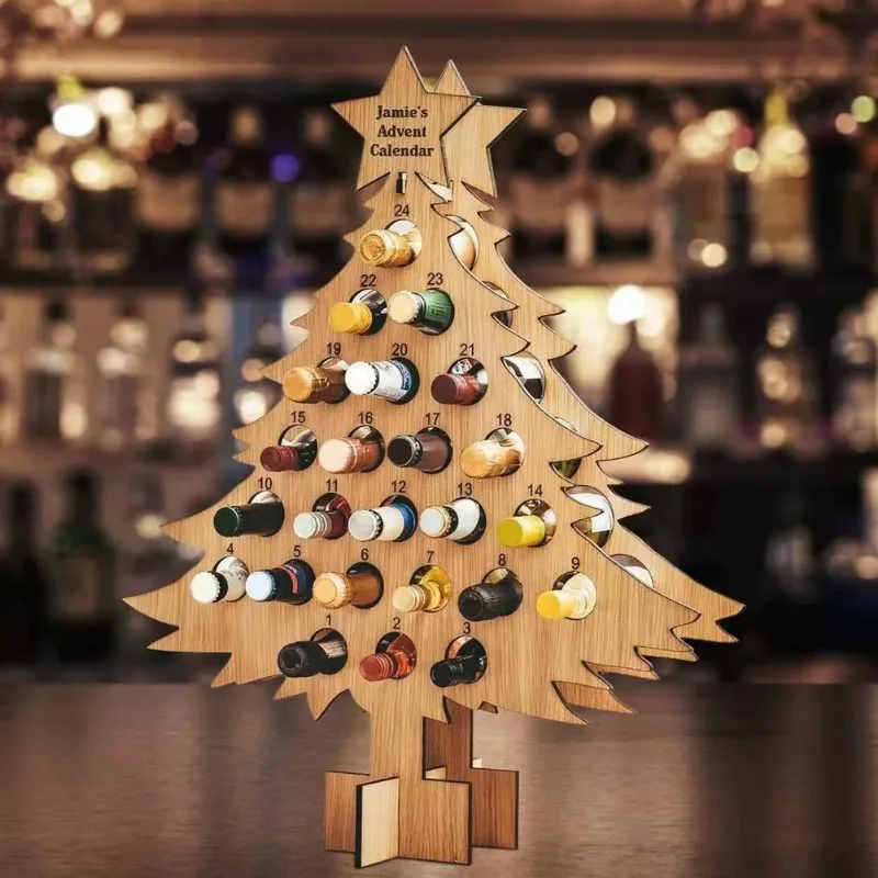 Christmas Tree Wooden Wine Rac - Craft Beer & Wine U- recension och pris