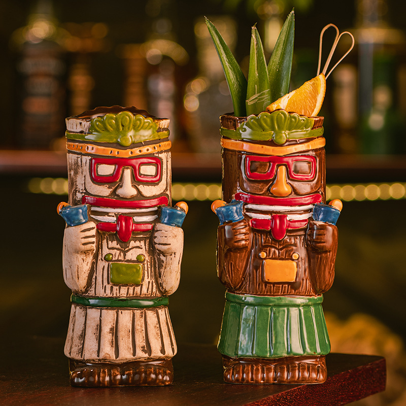 Ceramic Tiki Mug, Hawaiian Tro - Wine Beer Cocktail recension och pris