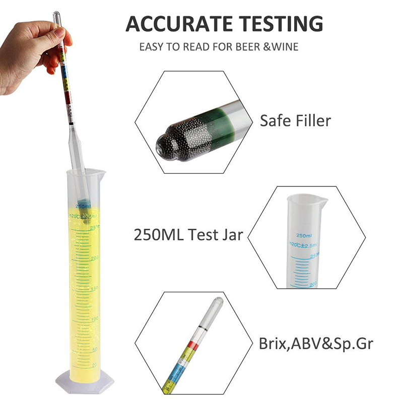 Hydrometer & Plastic Test Jar, - Wine Beer And Mead recension och pris